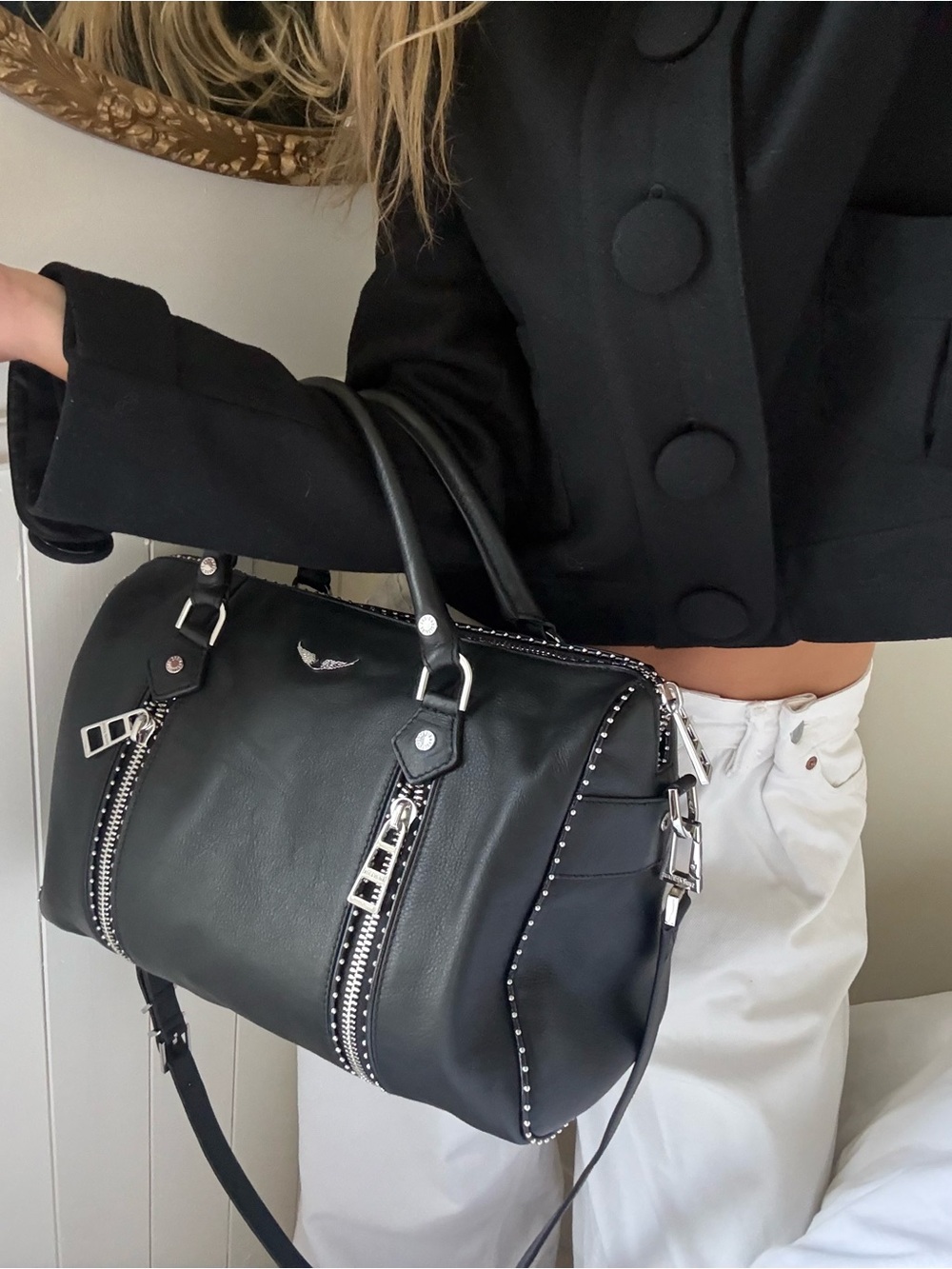 Zadig & Voltaire sunny medium studs bag